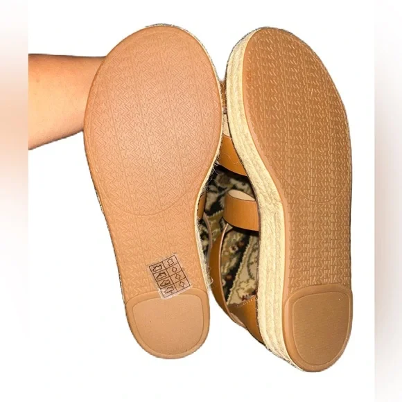 Michael Kors Darby Brown Espadrille Sandals - Picture 3 of 5